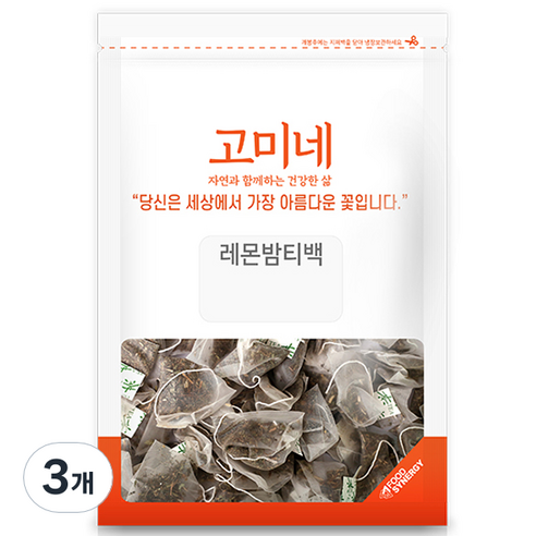 고미네 레몬밤 티백, 1g, 50개입, 3개