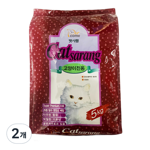 펫컴 캣사랑 고양이사료, 닭, 5kg, 2개