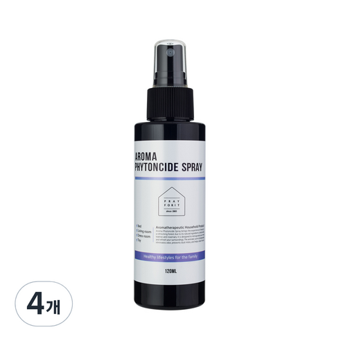 프레이포잇 클린 매직 피톤치드 아로마 탈취 스프레이 본품, 120ml, 4개