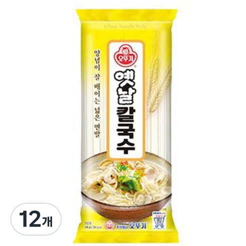 오뚜기 옛날 칼국수, 500g, 12개