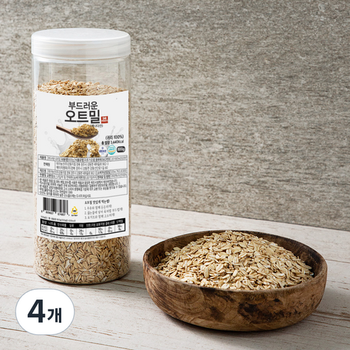 대구농산 간편한 부드러운 오트밀, 800g, 4개