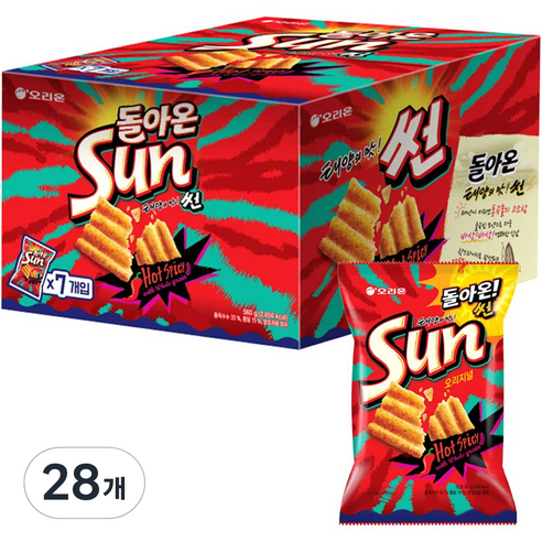오리온 돌아온 썬 오리지널, 80g, 28개