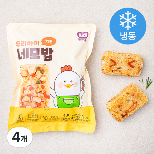 또또맘 우리아이 네모밥 치킨 5개입 (냉동), 400g, 4개