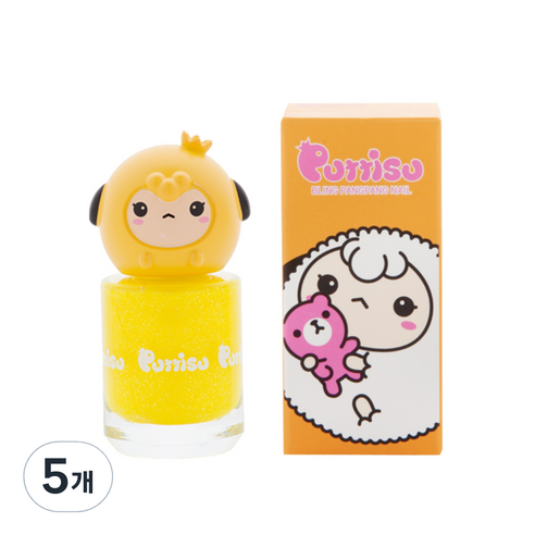 뿌띠슈 블링팡팡 네일, 트윙클노랑, 5개