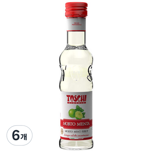 토스키 모히또민트 시럽, 6개, 250ml