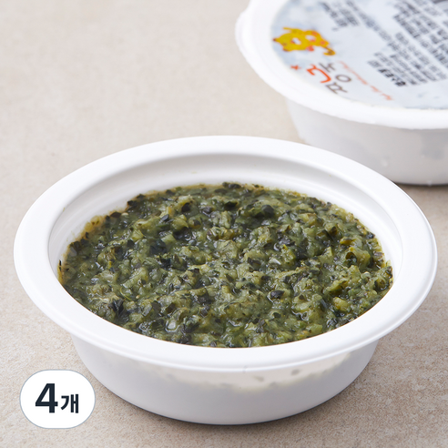짱죽 채소토핑, 채소, 100g, 4개