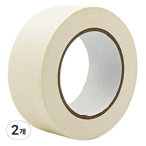 라이크존 접착 마킹 마스킹테이프 18mm x 50m, 화이트, 2개