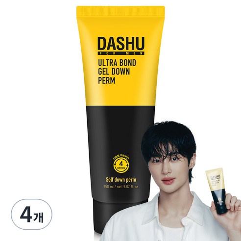 다슈 포맨 울트라 본드 젤 다운펌 세트 억센모발용, 150ml, 4개