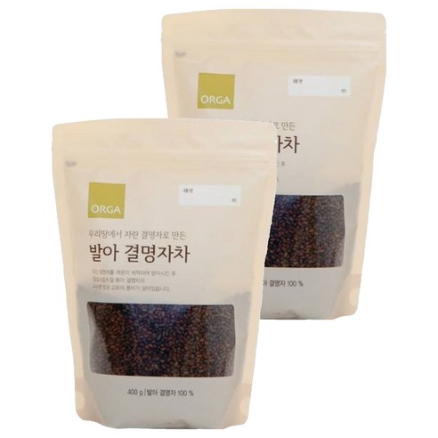 올가홀푸드 발아 결명자차, 400g, 1개입, 2개