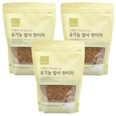 올가홀푸드 유기농 발아 현미차, 500g, 1개입, 3개