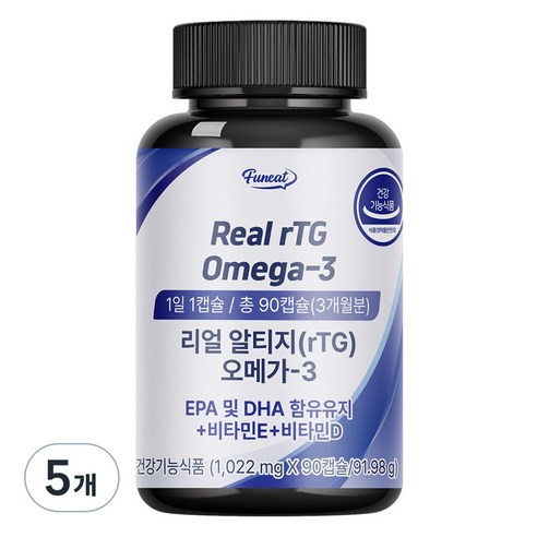 퍼니트 리얼 알티지 오메가3, 90정, 5개