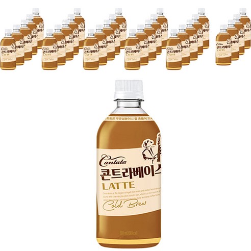 칸타타 콘트라베이스 콜드브루 라떼, 500ml, 48개