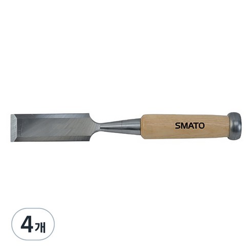 스마토 나무자루 목공용끌 C1093007 SM-FC22W, 4개