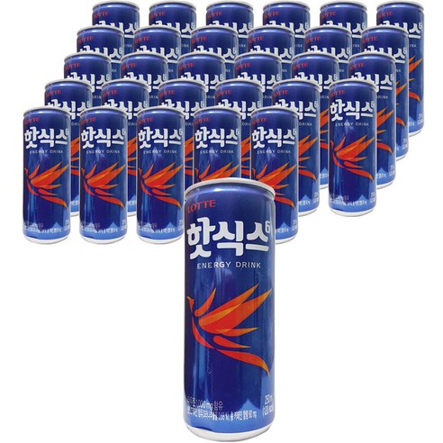핫식스 롯데칠성음료 에너지음료, 250ml, 120개