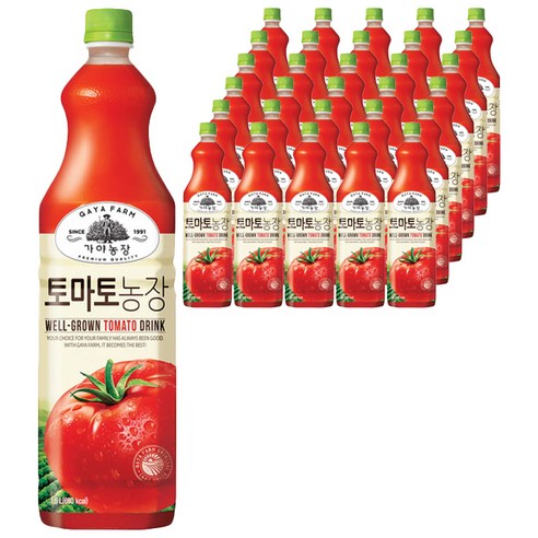 가야농장 토마토농장 주스, 1.5L, 48개
