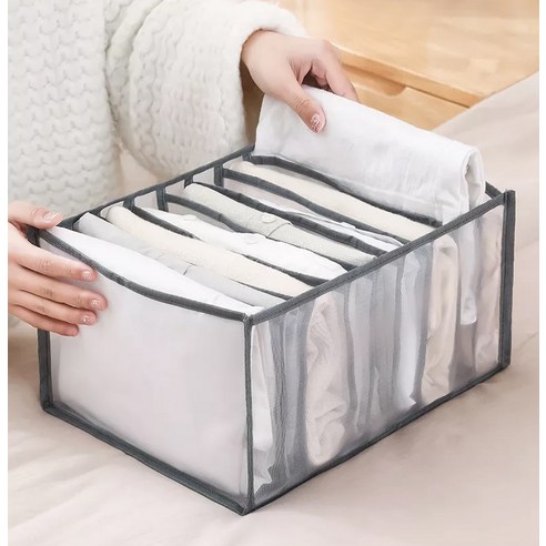 깔끔하고 통풍이 잘 되는 옷장을 위한 디오셀의 공간 절약형 망사 통풍 옷장 정리함