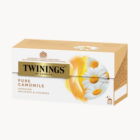 향긋한 위로, 트와이닝 카모마일 티로 당신의 하루에 평온을 더하세요.