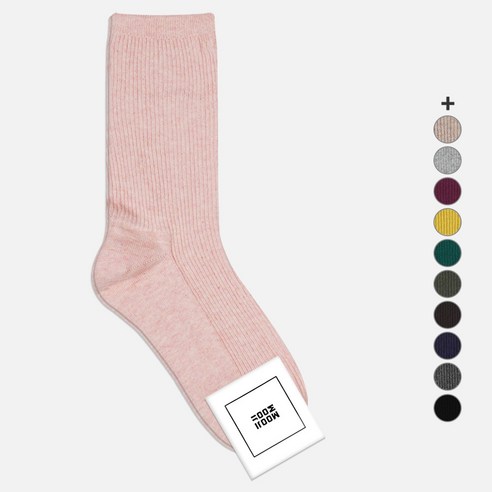 무지무지 여성용 데일리 갑종 골지 중목 양말