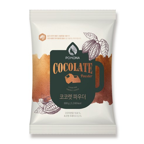 포모나 코코렛파우더, 800g, 1개입, 1개 다크핫초코