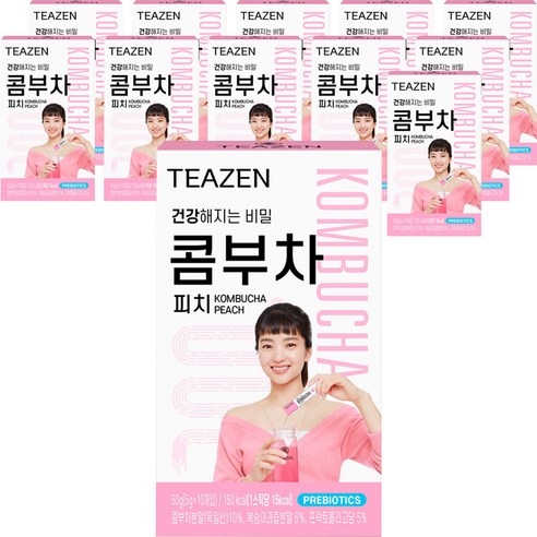 티젠 콤부차 피치, 50g, 12개