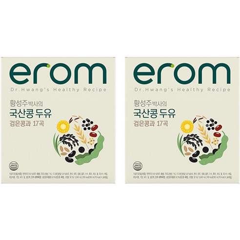 이롬 황성주 박사의 국산콩 두유 검은콩과 17곡, 190ml, 48개
