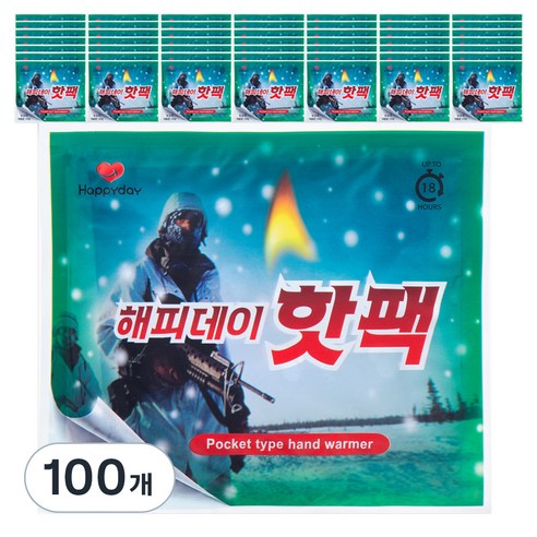 HAPPYDAY 핫팩 150g, 100개