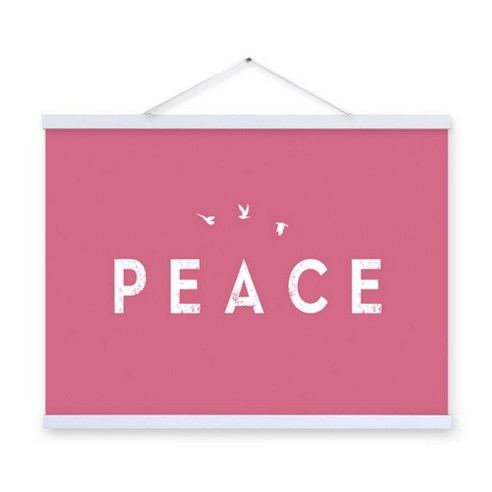 인테리어포스터10 peace, 핑크