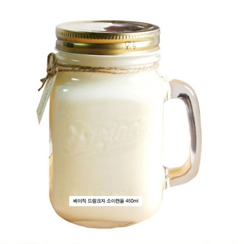 베이직 드링크자 소이캔들, 체리블라썸, 450ml, 면심지