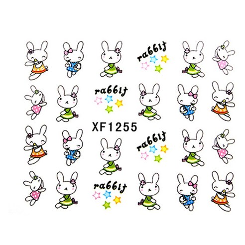 허니걸 워터데칼, XF1255, 12개