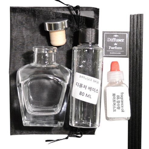 디퓨저KIT, 88.향수향-WHITE MUSK, 100ml, 라이거투명