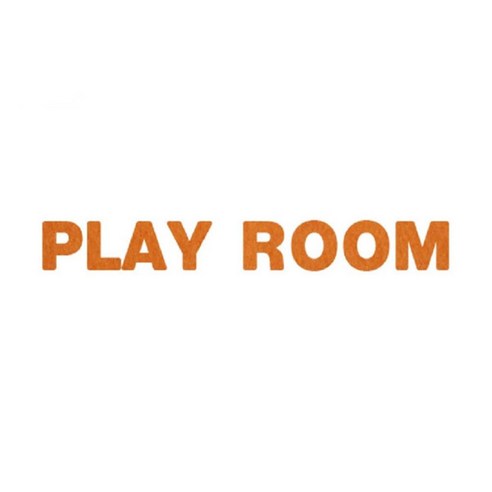 와니데코_접착이니셜 _PLAY ROOM, 오렌지