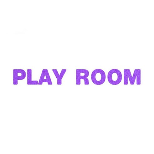 와니데코_접착이니셜 _PLAY ROOM, 퍼플