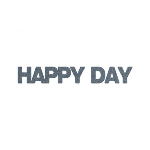 와니데코_접착이니셜 _HAPPY DAY, 그레이