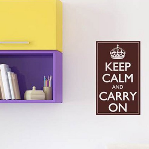 LU-S80) Keep calm and carry on B타입, 다크브라운