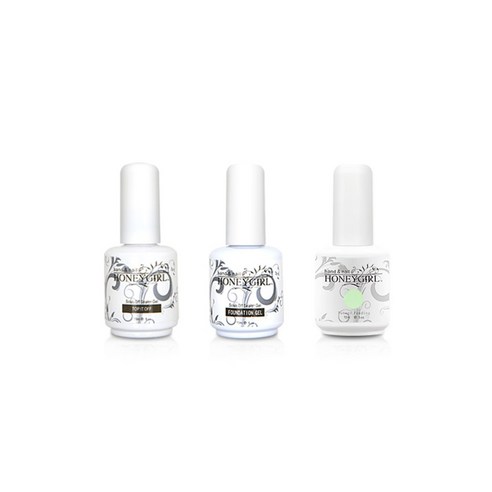 허니걸 트리플젤네일세트, 모노라이트그린티, 15ml