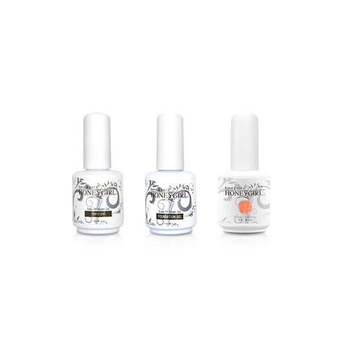 허니걸 트리플젤네일세트, 펄셀핑크, 15ml