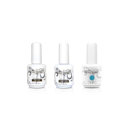 허니걸 트리플젤네일세트, 클럼딥스카이블루, 15ml