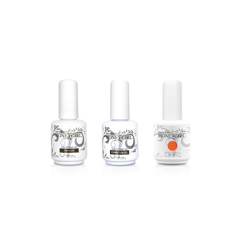 허니걸 트리플젤네일세트, 샤인코럴, 15ml