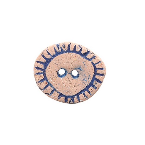 단추 아티스트 Victoria Ibars, Blue Ceramics