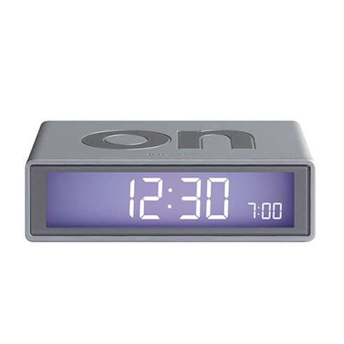 렉슨 FLIP ALARM CLOCK, 실버, 플립 알람시계알루미늄 LR130MA