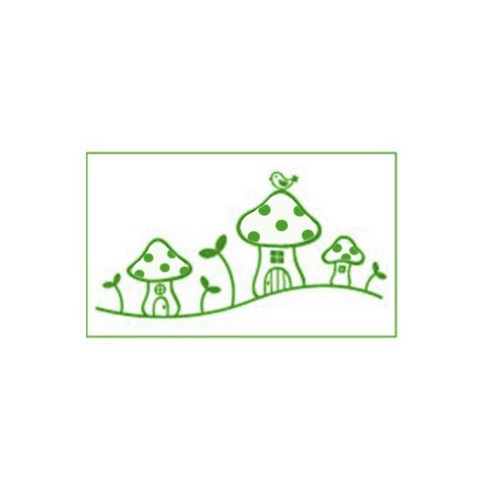 데코사랑 그래픽스티커 푸키라인 A, 라임그린