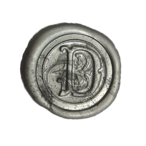 가일아트 씰 스티커 실버 알파벳, 도안 D (씰스티커 12p), 1개