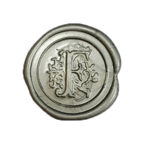 가일아트 씰 스티커 실버 알파벳, 도안 F (씰스티커 12p), 1개