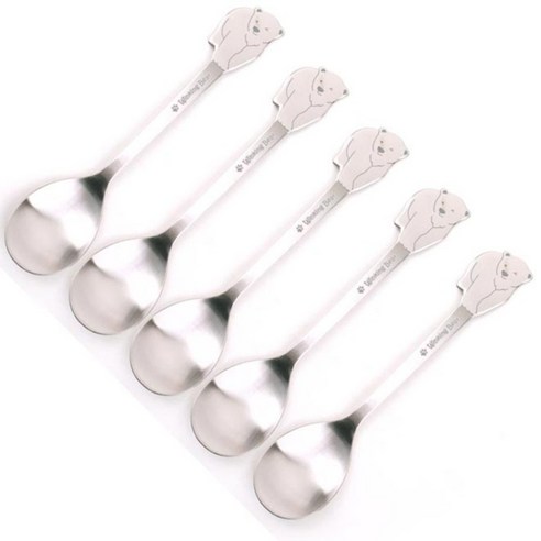 윙킹베어 스푼, 실버, 5p