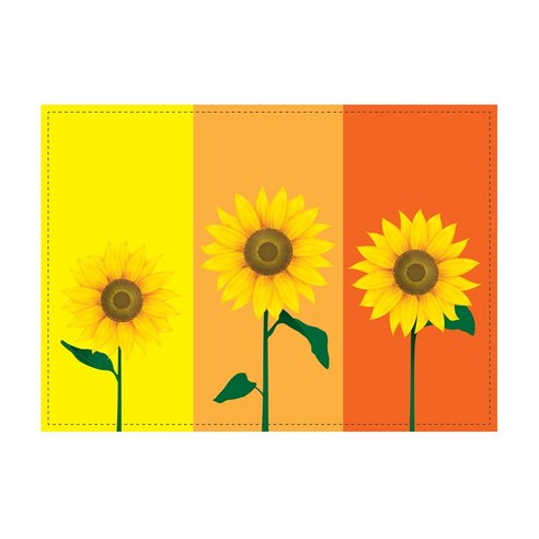 모노마니 패브릭포스터 Fevor Sunflower, 혼합색상