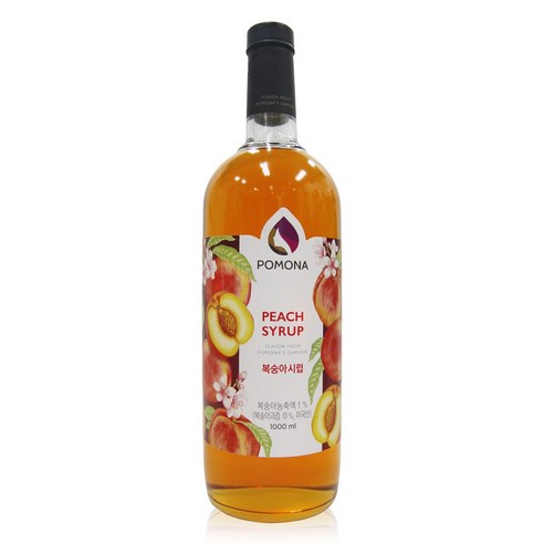 포모나 복숭아 시럽, 1000ml, 1개