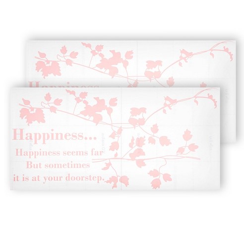 미문DS Happiness 그래픽 스티커 MGP-335 2개, 분홍