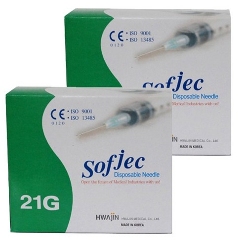 일회용주사침 D/Needles 21G/22G, 2개 - 가격 변동 추적 그래프 - 역대가