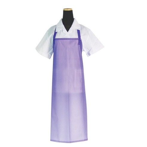에이앤지 우레탄 H형 앞치마 중, 반투명 보라, 1개