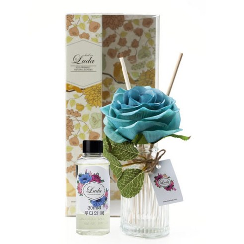 허브 아로마 플라워 디퓨저셋트 만트장미 리드, 루다의 봄, 30ml